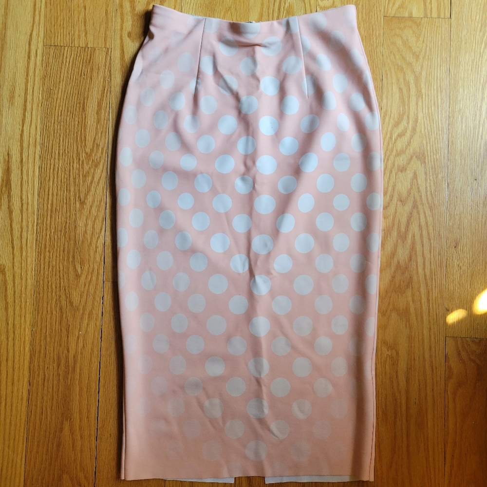 Sexy polka dot Shakuhachi pencil skirt